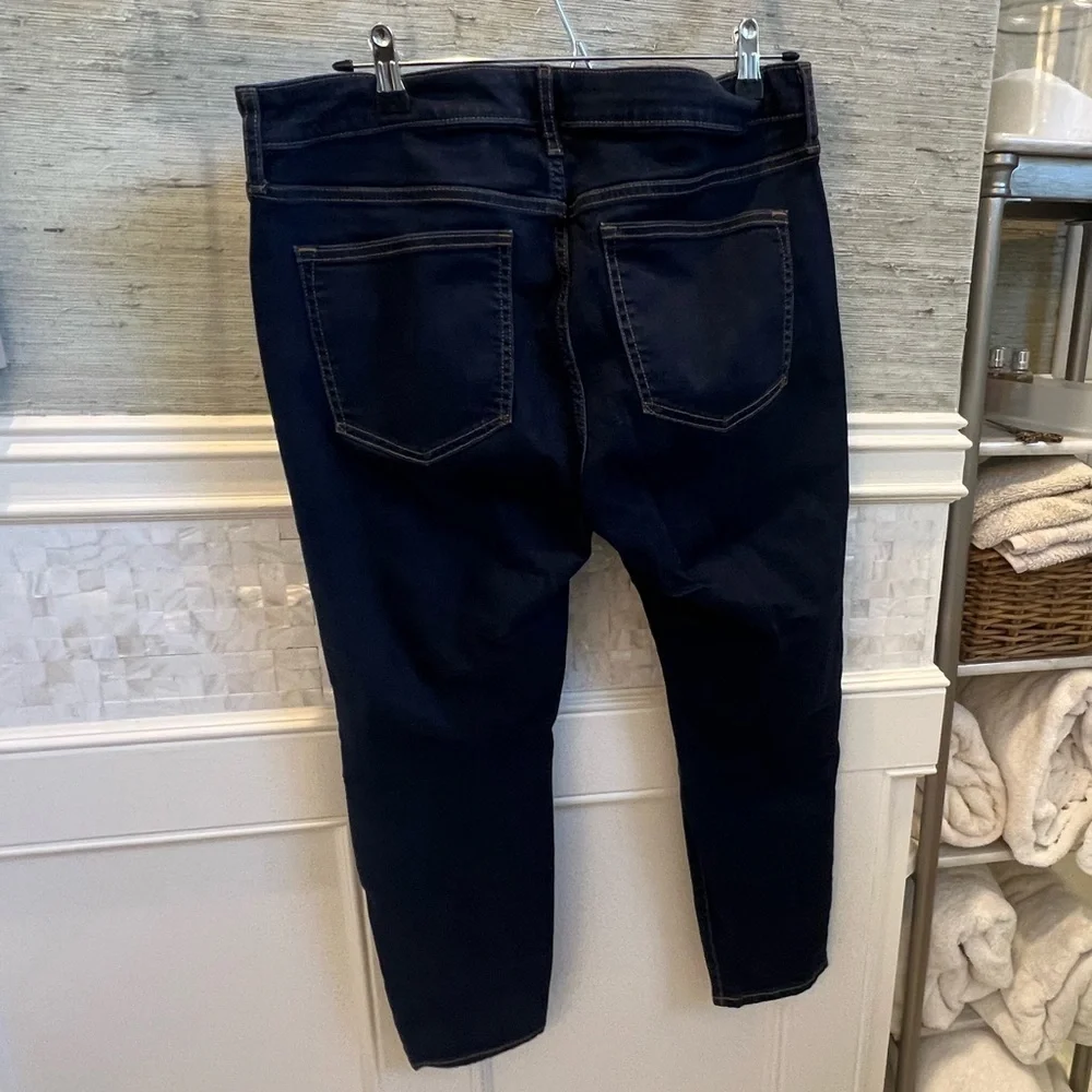 14p 14 petite 32 gap curvy true skinny dark wash jeans